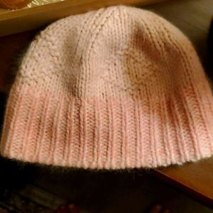 Baby pink American Eagle beanie